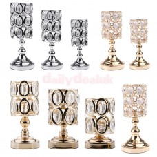 Crystal Votive Candle Holders Wedding Centerpieces Candelabra Tabletop Decor Art   263282744026